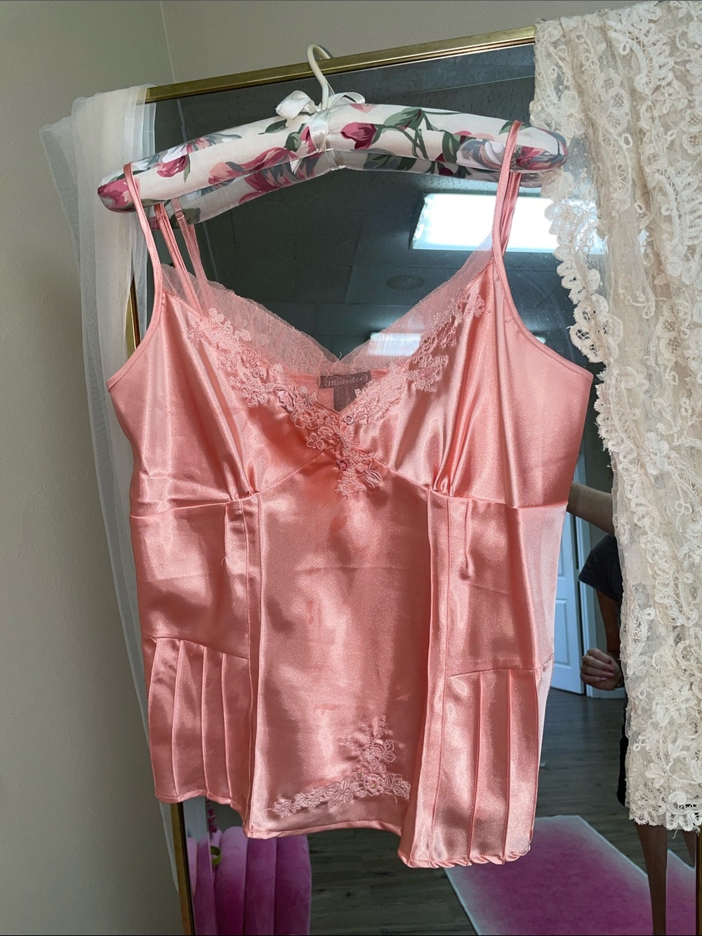 VINTAGE 97% SILK CAMI TOP